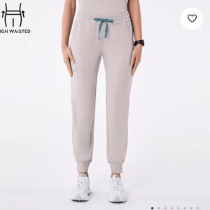 Figs - Slate High Waisted Uman Relaxed - Jogger Scrub Pant